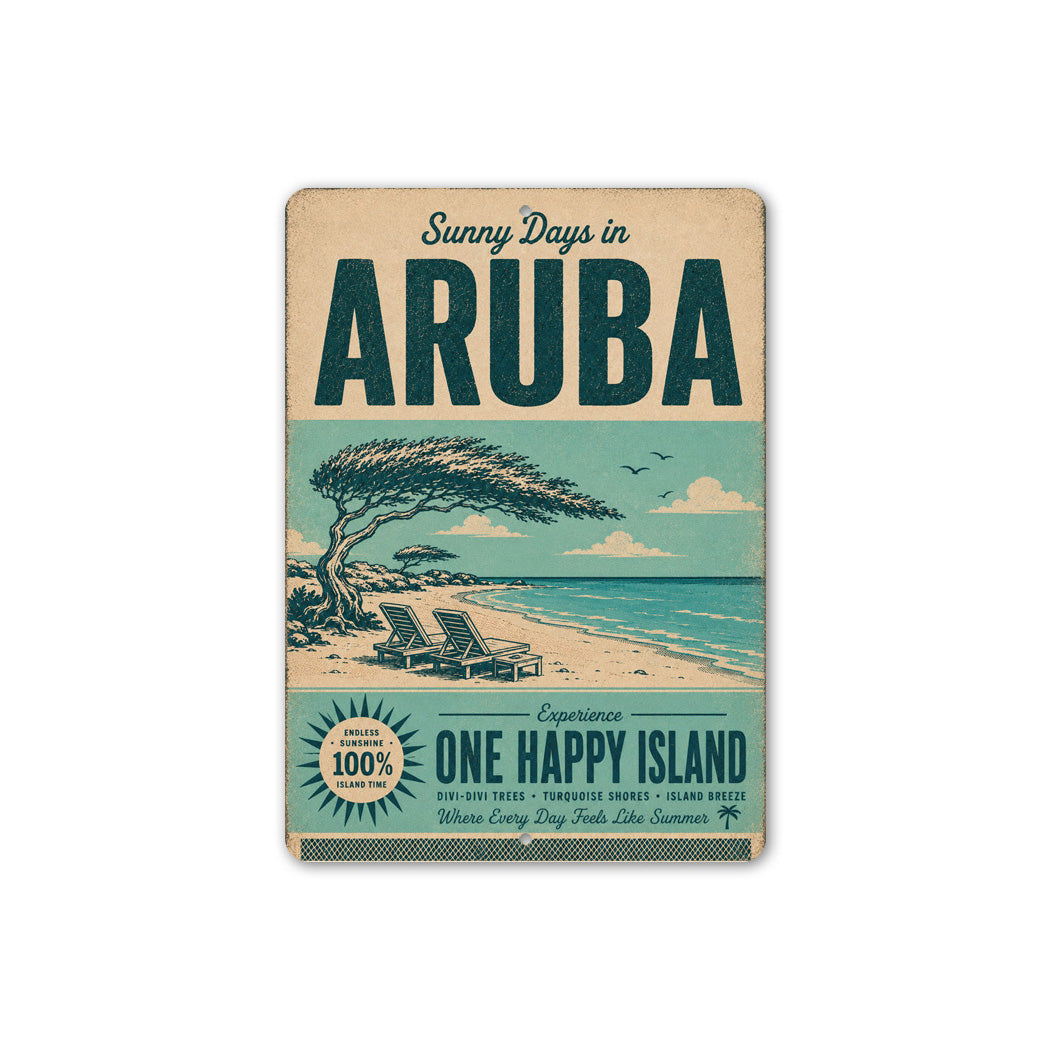 Aruba Divi Tree Sign