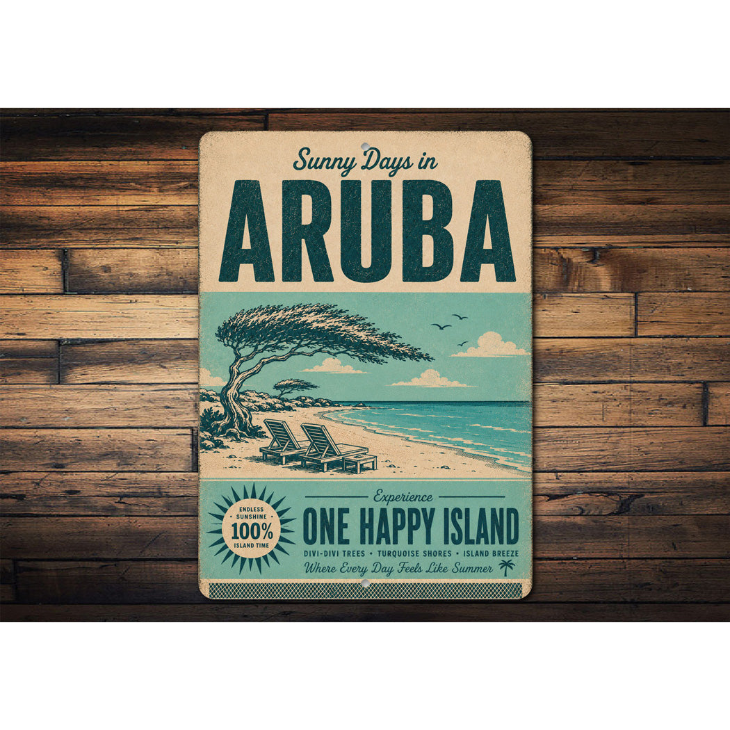 Aruba Divi Tree Sign