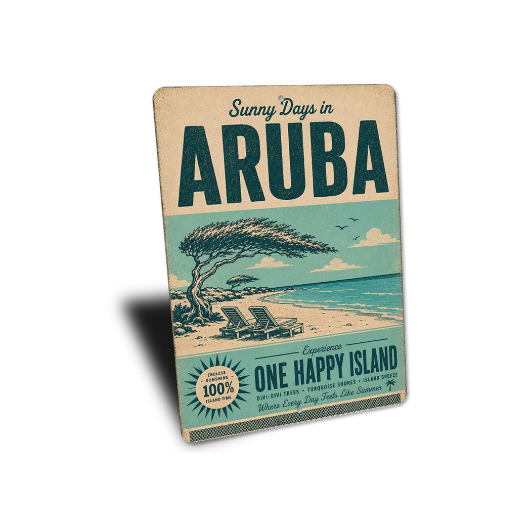 Aruba Divi Tree Sign