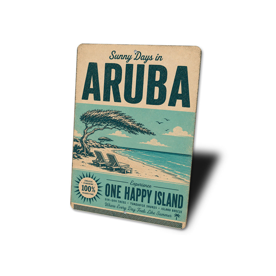 Aruba Divi Tree Sign