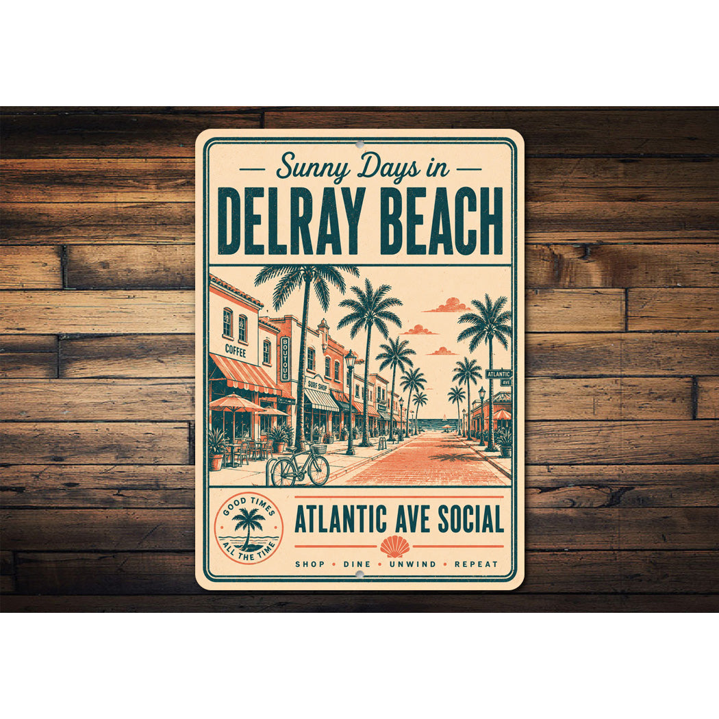 Delray Beach Atlantic Ave Sign