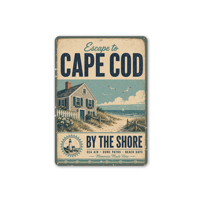 Escape Cape Cod by the Shore Sign