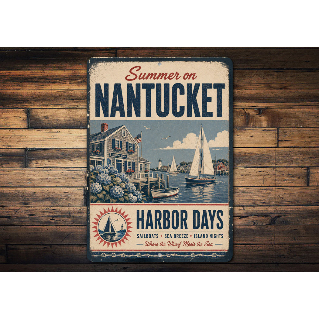 Nantucket Harbor Days Sign