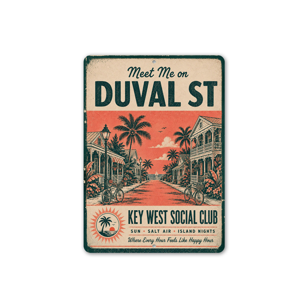 Meet Me on Duval Street Sign