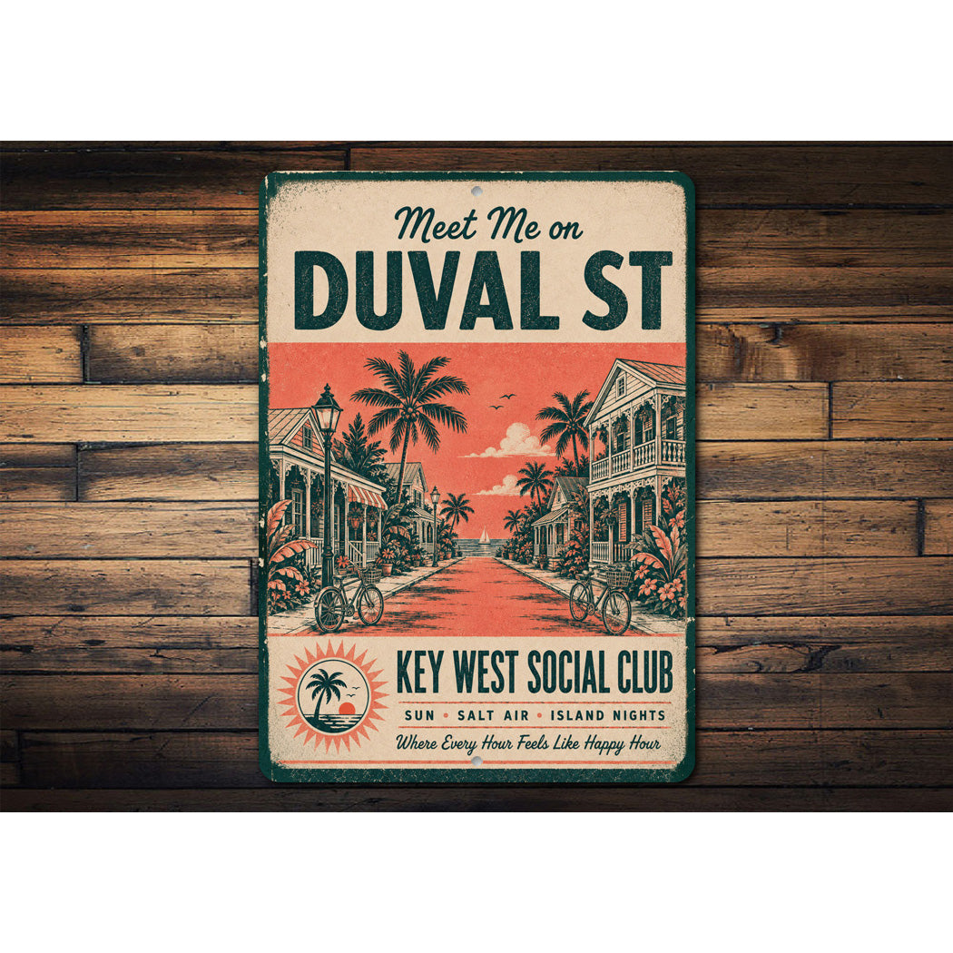 Meet Me on Duval Street Sign