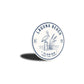 Laguna Beach Sand Sun Pelican Round Sign