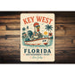 Key West Live Salty Rooster Sign