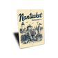 Nantucket Lobster and Whale Sign