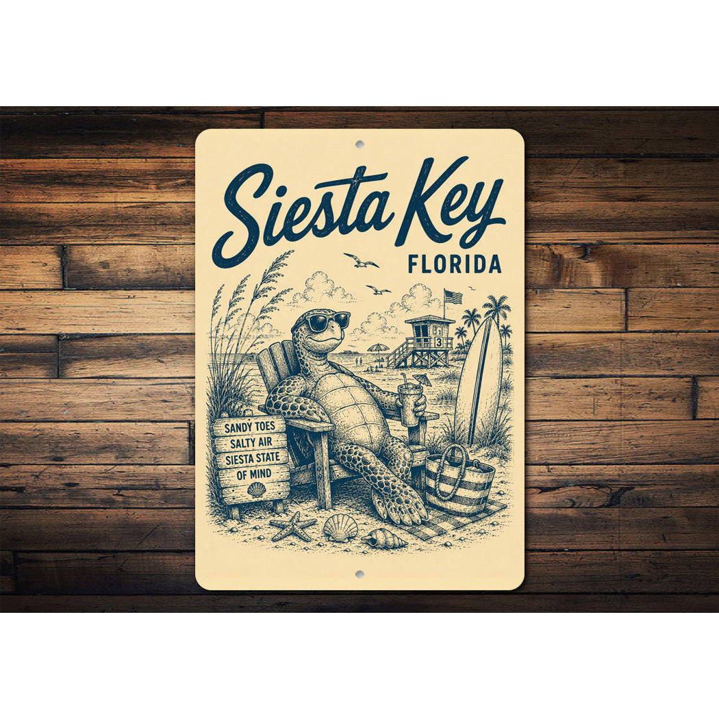 Siesta Key State of Mind Sign