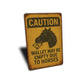 Wallet May Be Empty Due to Horses Funny Ranch Rustic Sign