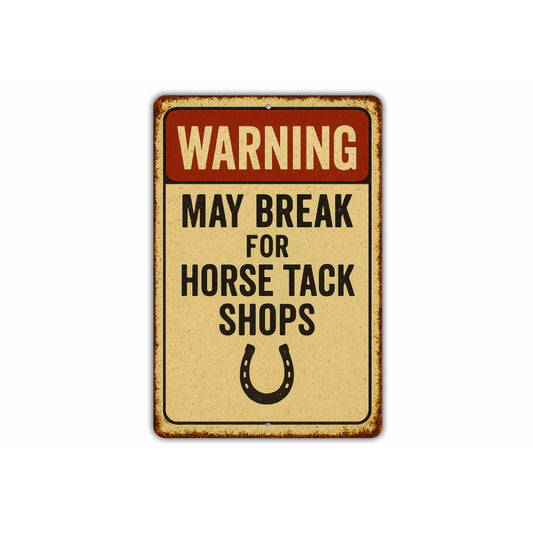 Horse Tack Shops Horshoe Equestrian Rustic Sign