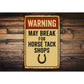 Horse Tack Shops Horshoe Equestrian Rustic Sign