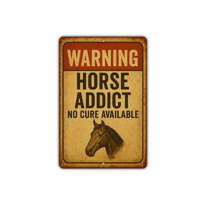 Equestrian Horse Farm Ranch Funny Rustic Sign