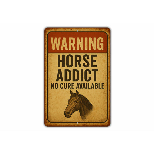 Equestrian Horse Farm Ranch Funny Rustic Sign