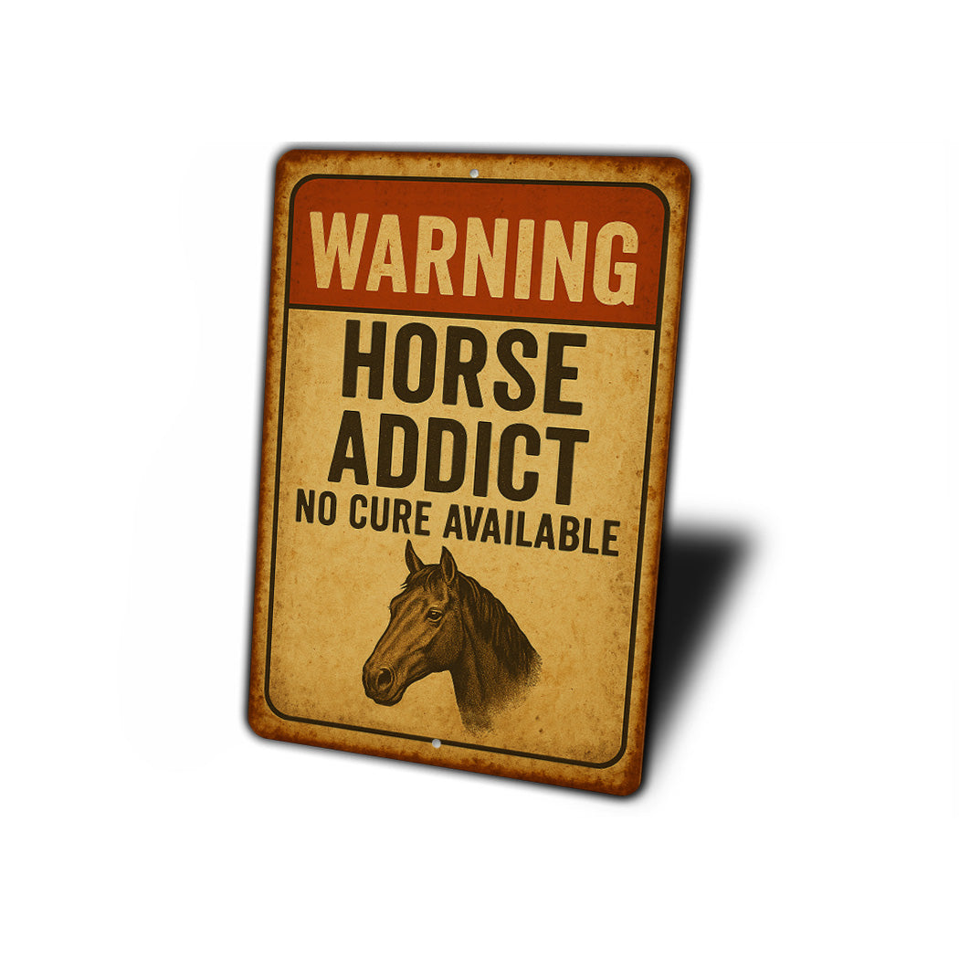 Equestrian Horse Farm Ranch Funny Rustic Sign