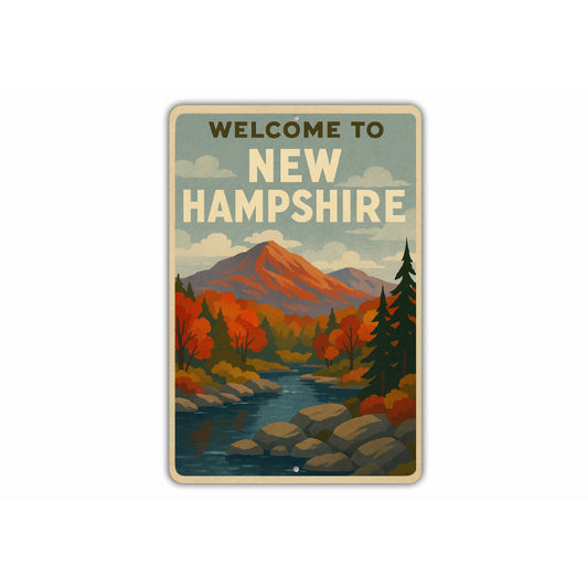 Welcome to New Hampshire Sign