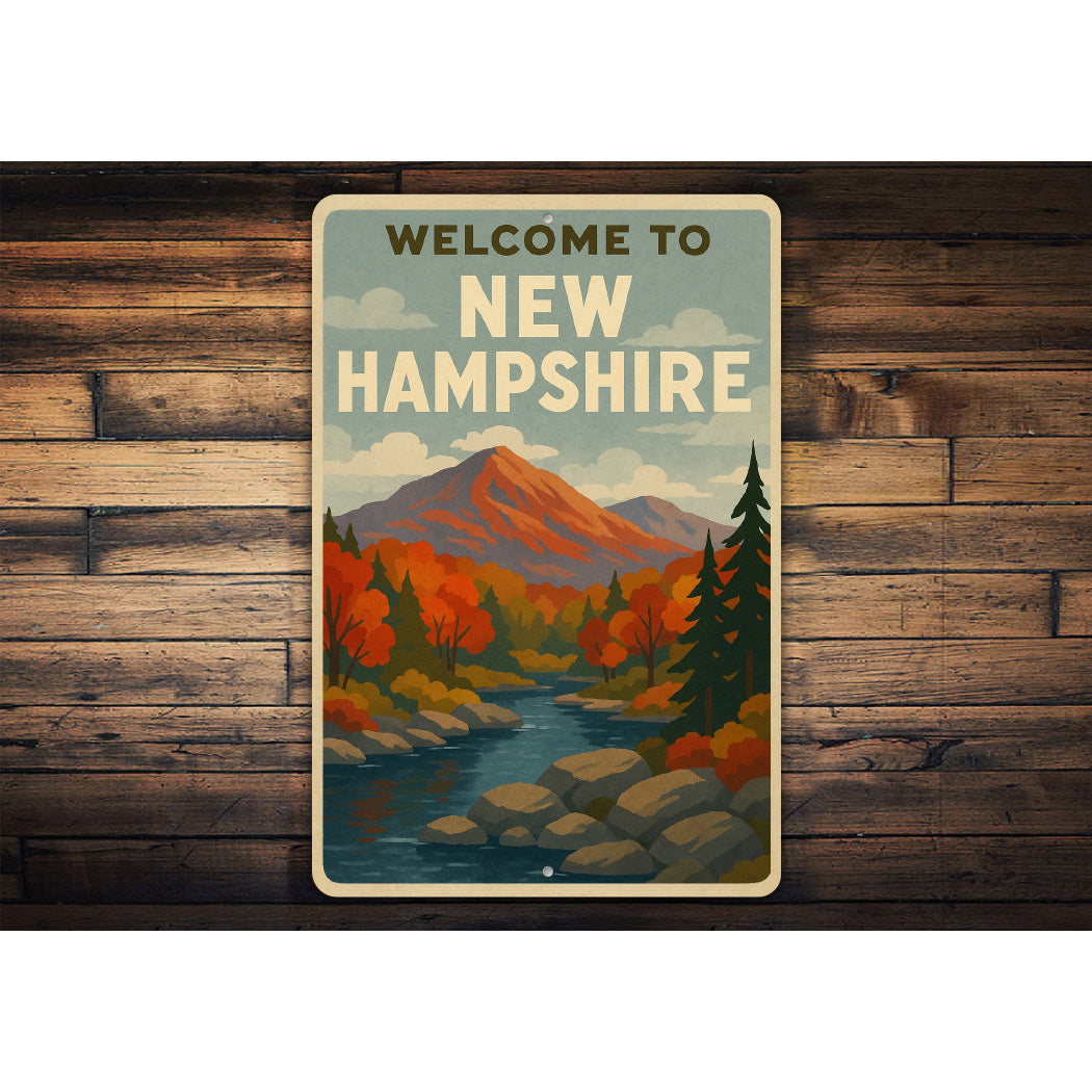 Welcome to New Hampshire Sign