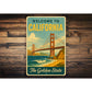 Welcome To California Golden State Sign