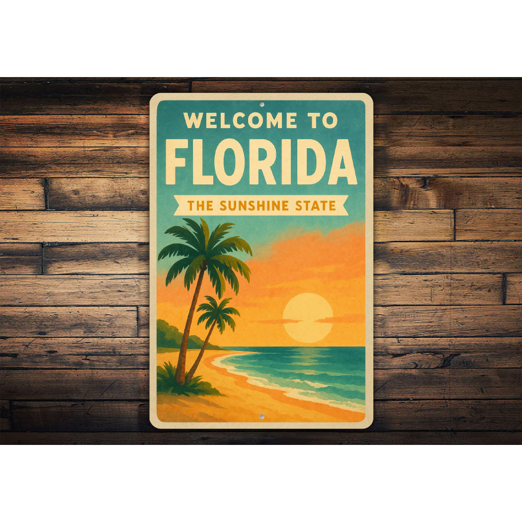 Welcome To Florida The Sunshine State Sign