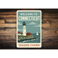 Welcome To Connecticut Seaside Charm Sign