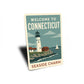 Welcome To Connecticut Seaside Charm Sign