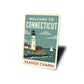 Welcome To Connecticut Seaside Charm Sign