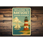Welcome To Nantucket Seaside Elegance Sign