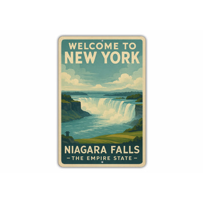 Welcome To New York Niagra Falls The Empire State Sign