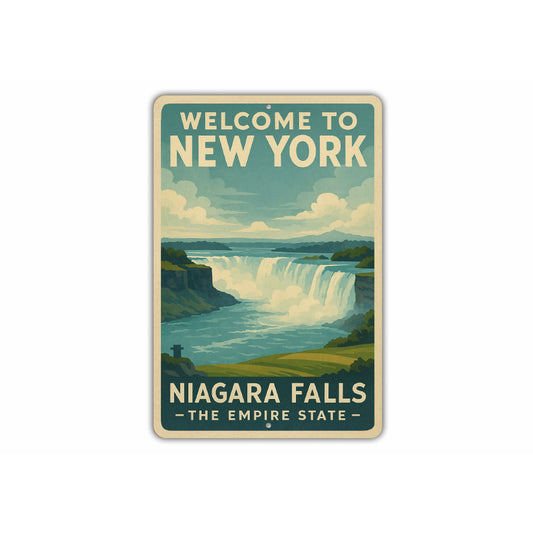 Welcome To New York Niagra Falls The Empire State Sign