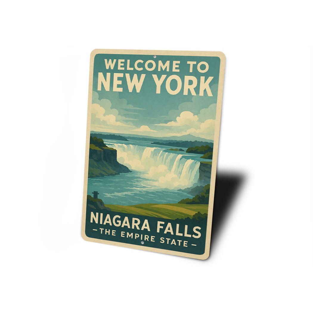 Welcome To New York Niagra Falls The Empire State Sign