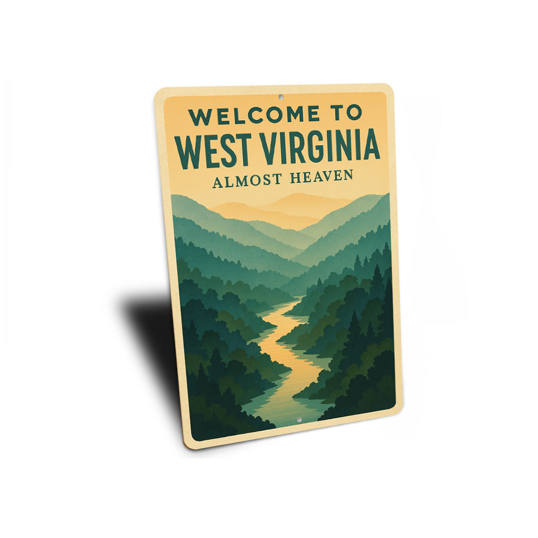 Welcome To West Virginia Almost Heaven Sign