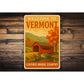Welcome To Vermont Covered Bridge Country Sign
