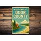 Welcome To Door County Coastal Wisconsin Charm Sign