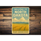 Welcome To North Dakota Peace Garden State Sign