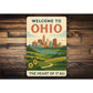 Welcome To Ohio The Heart Of It All Sign