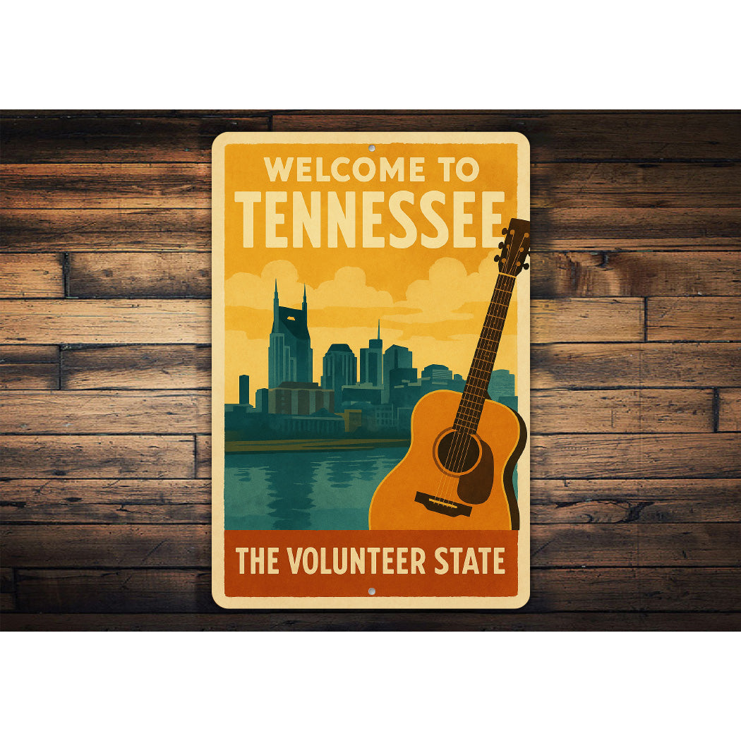 Welcome To Tennessee The Volunteer State Sign
