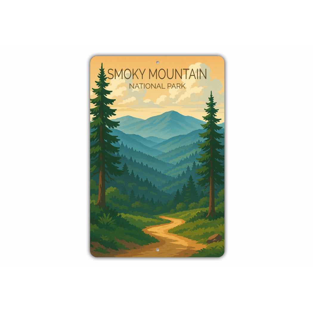 Smoky Mountain National Park Sign