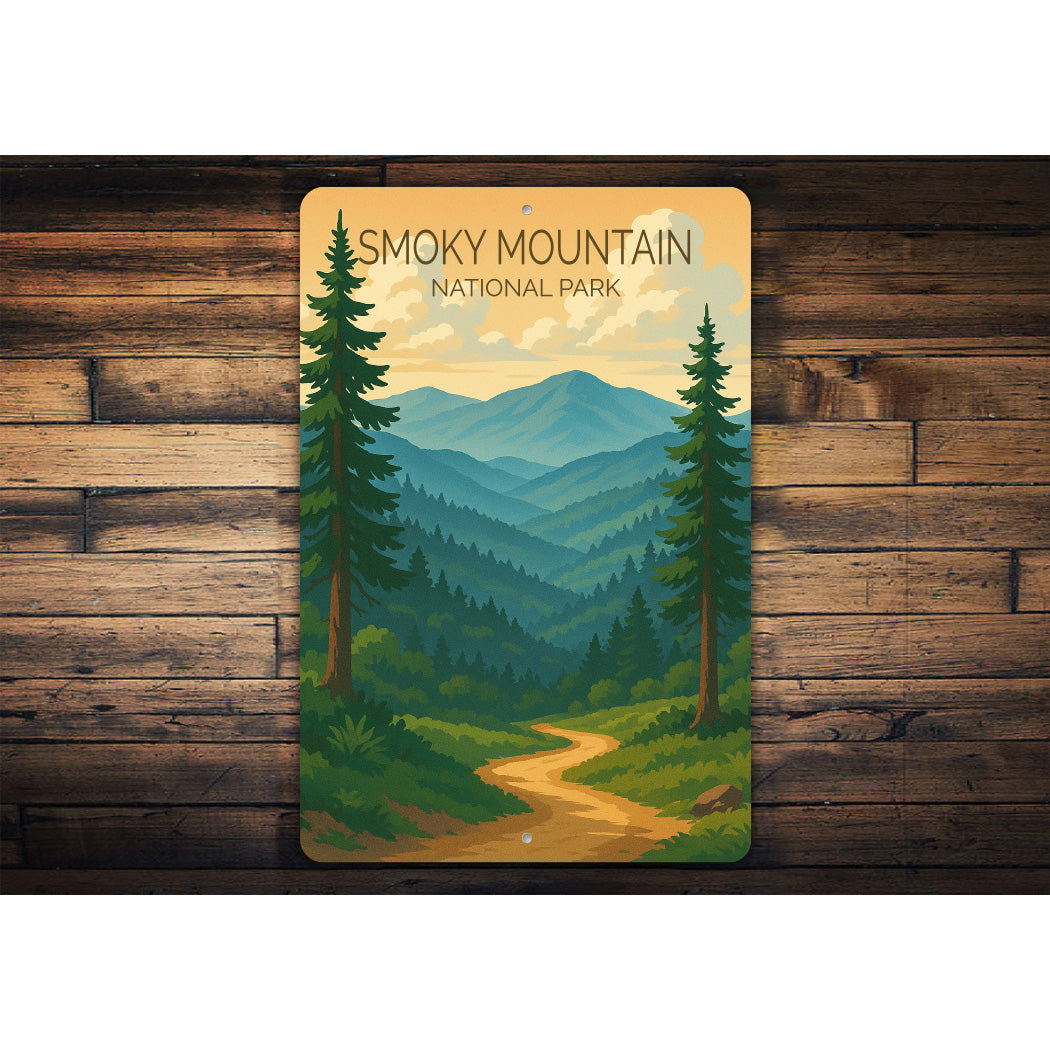 Smoky Mountain National Park Sign