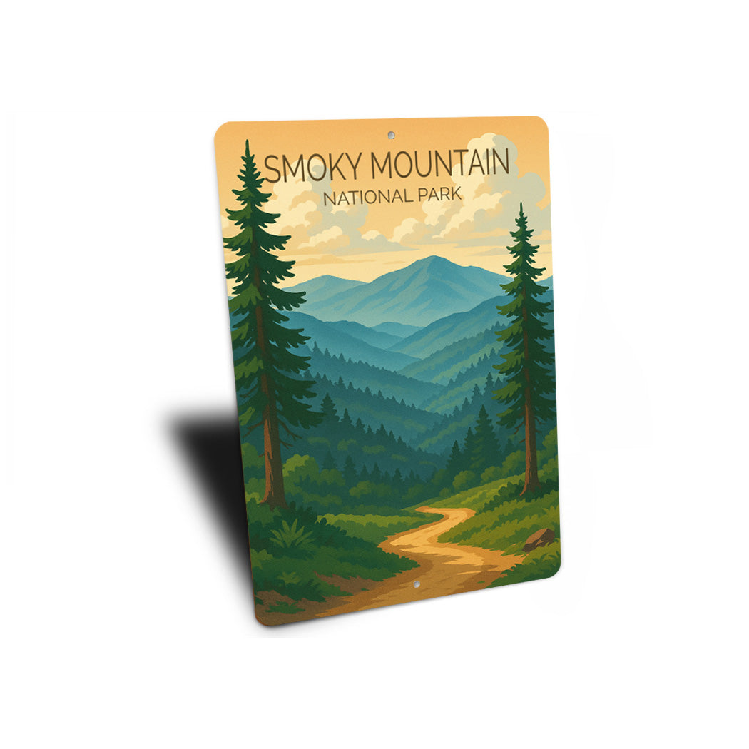 Smoky Mountain National Park Sign