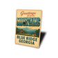 Greetings From The Mountains Blue Ridge Georgia Sign