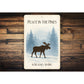 Moose Peace in the Pines Kokadjo Maine Sign