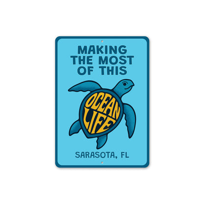 Ocean Life Making The Most Of This Sarasota Florida Sign