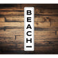 Vertical Beach Arrow Sign
