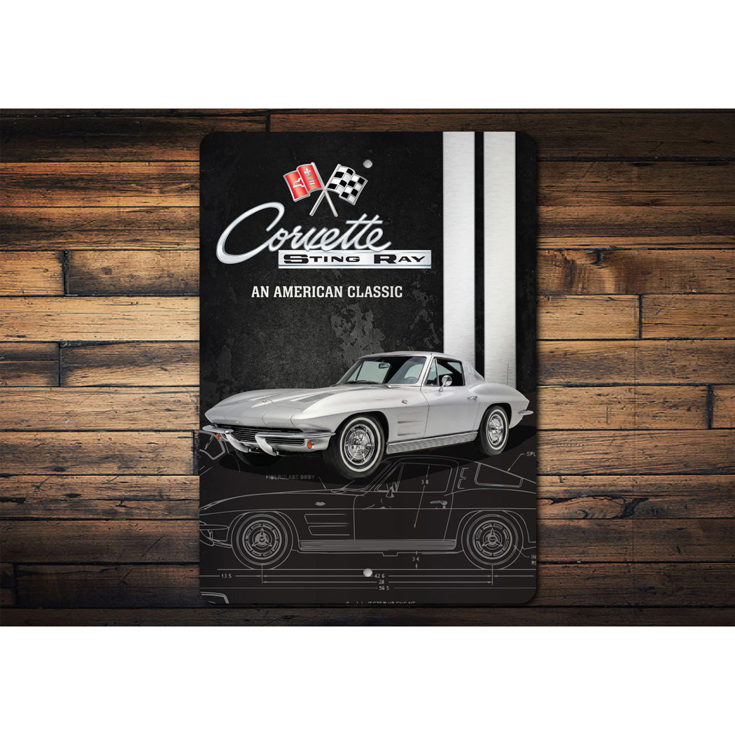 Corvette Sting Ray An American Classic Sign