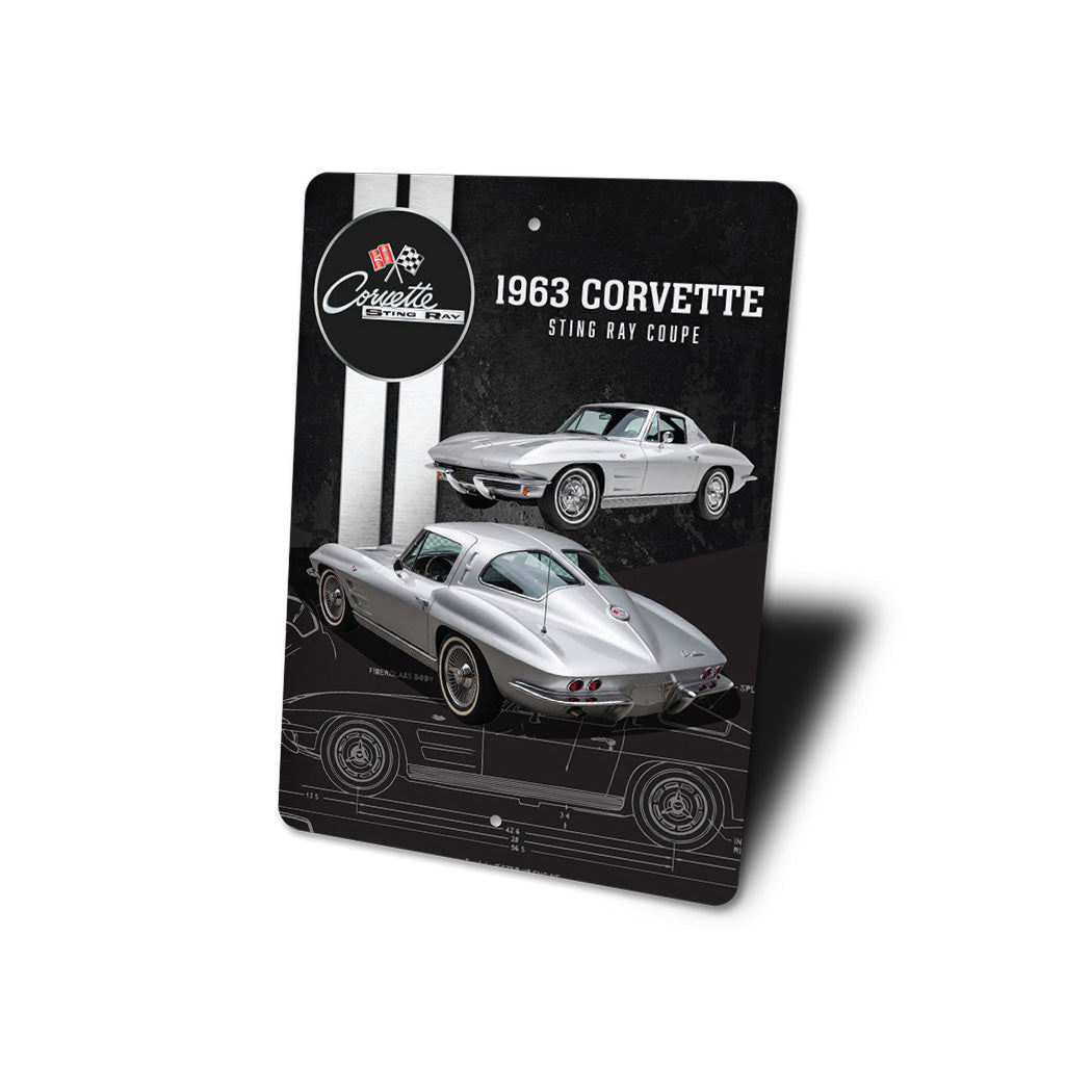 Sting Ray Coupe 1963 Corvette Sign
