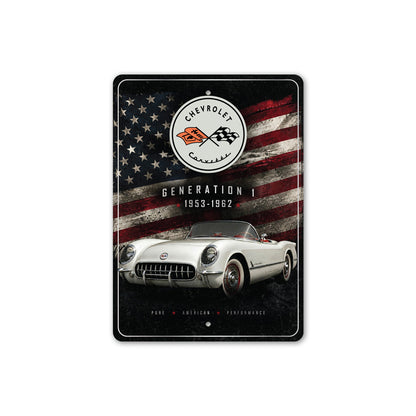 First Generation Chevrolet Corvette 1953 - 1962 Sign