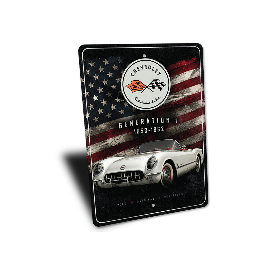 First Generation Chevrolet Corvette 1953 - 1962 Sign