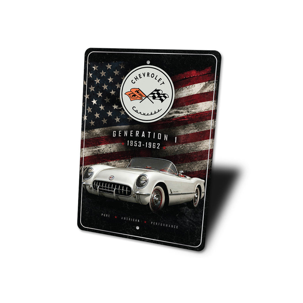 First Generation Chevrolet Corvette 1953 - 1962 Sign