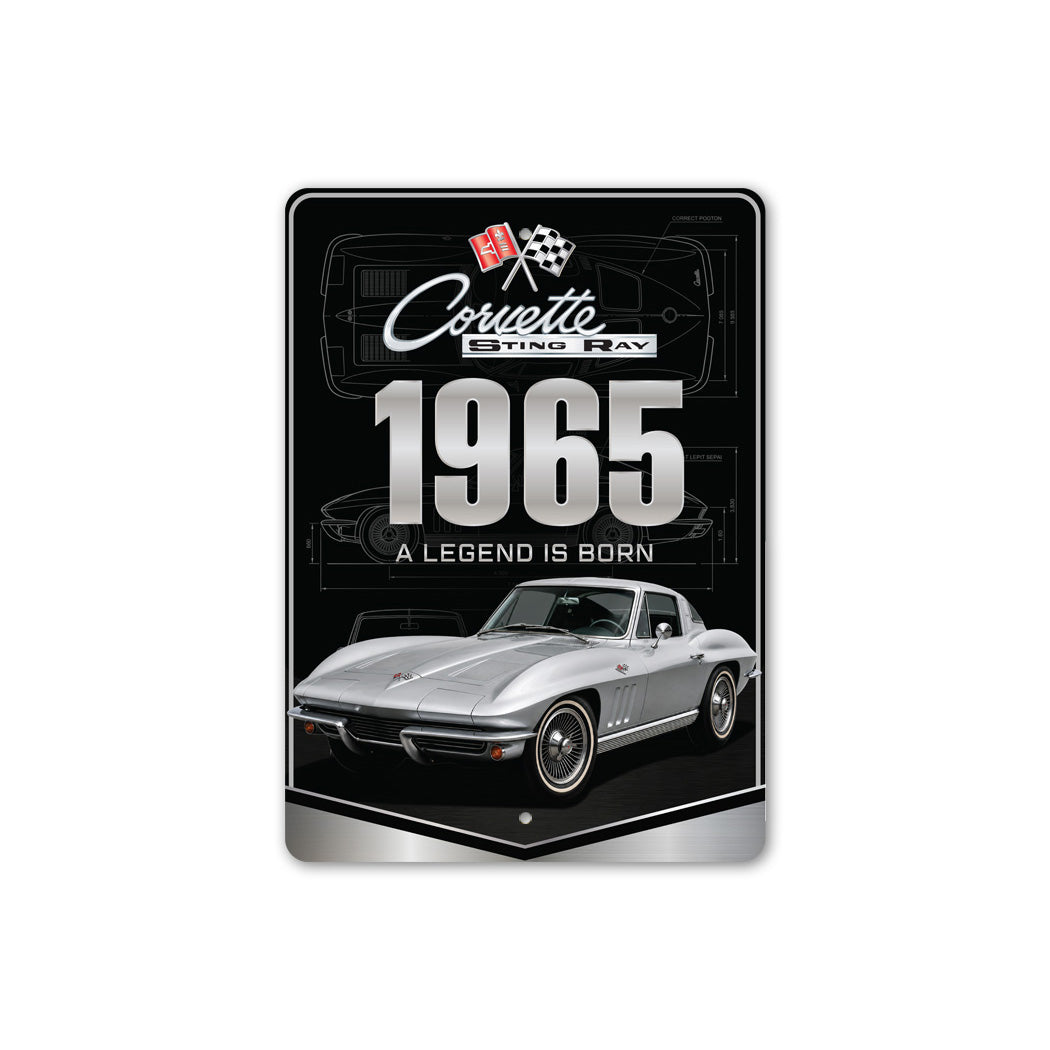 Corvette Sting Ray A Legend Is Born Sign
