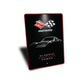 Corvette Classic American Power Crossed Flag Badge Sign